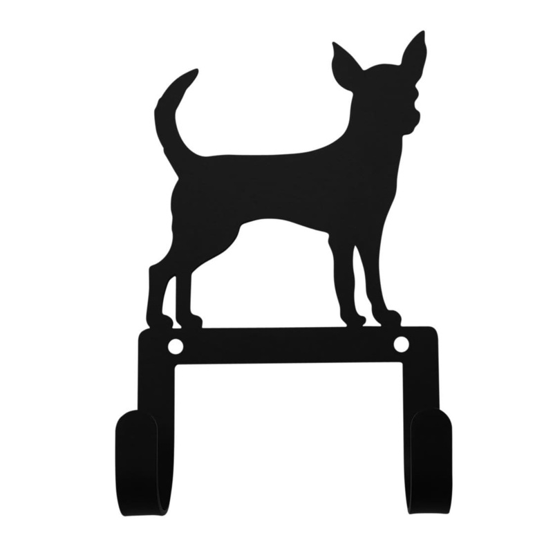 Village Wrought Iron WH-LC-240 Chihuahua Leash and Collar Wall Hook