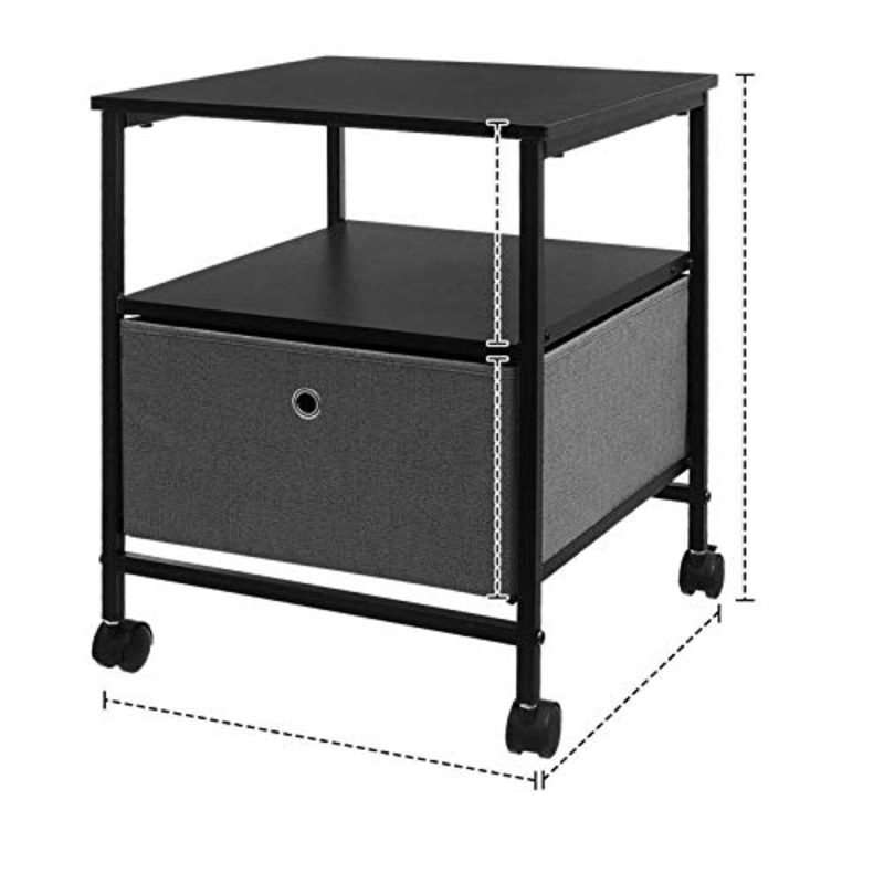 WSZMD Comodini Tavoli Laterali con Cassetti E Conservazione Scaffale 2 Tier Comodino Comodino Stand Notturno per Piccoli Spazi Camera da Letto Comodini, Comodino
