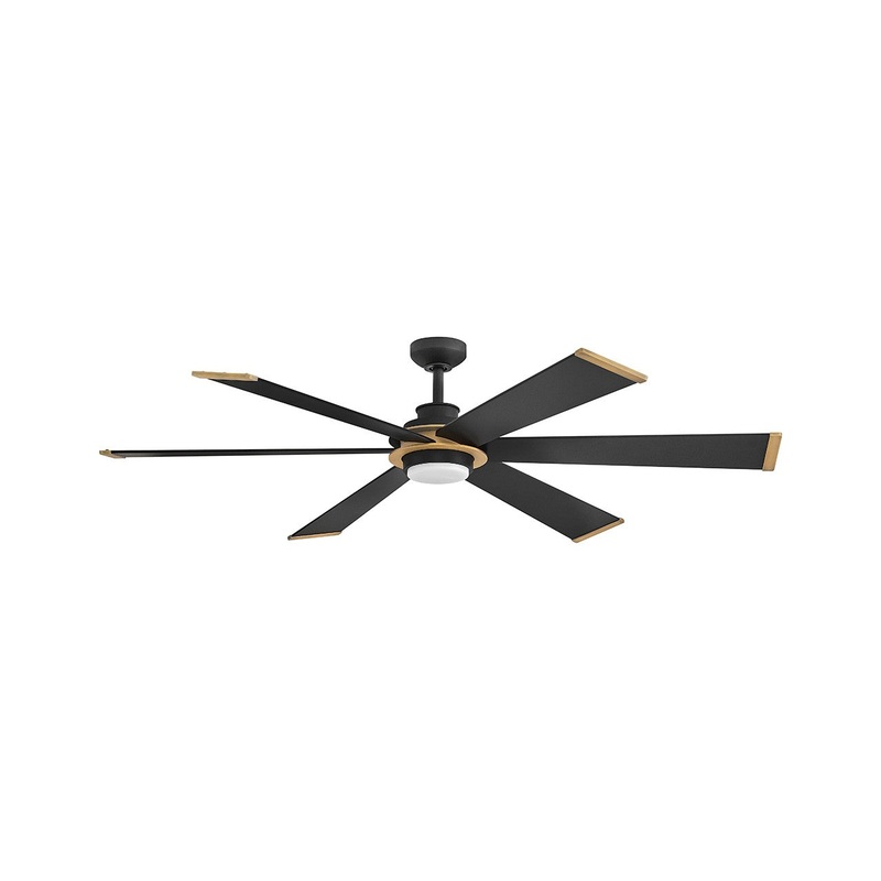 64″Ceiling Fan from the Andros Collection in Matte Black Finish by Hinkley