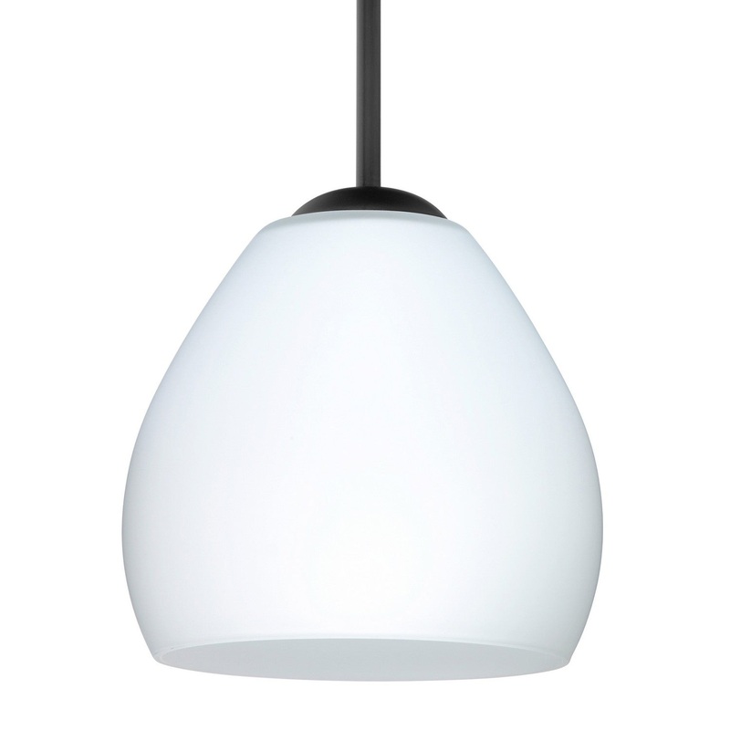 Besa 1BC-412207-MED-BK Besa Bolla Pendant One Light Pendant Black