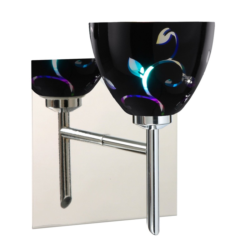 Besa 1SW-1858VB-CR-SQ Divi One Light Wall Sconce Chrome