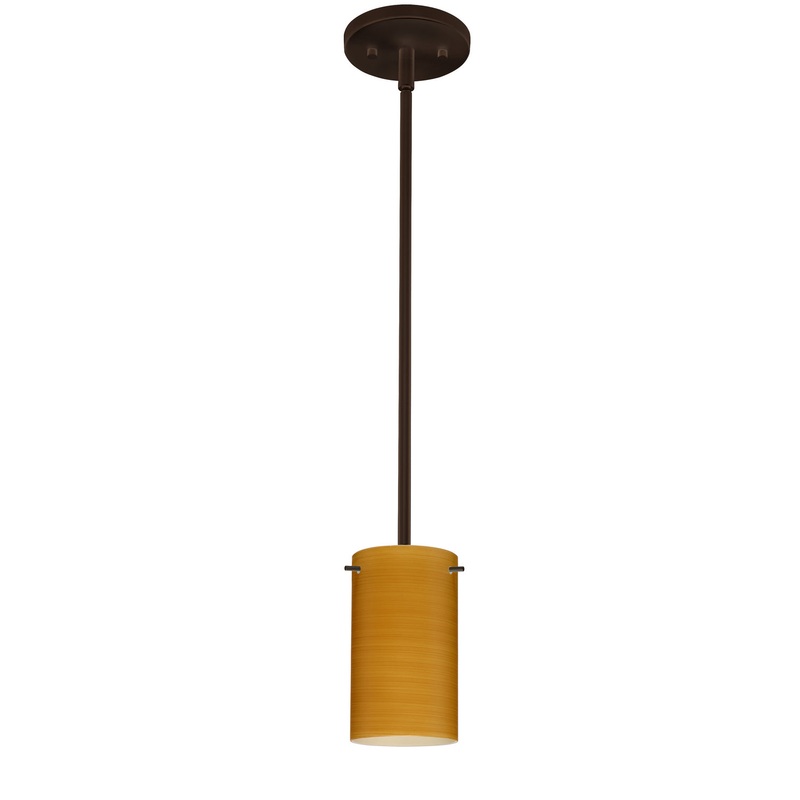 Besa 1TT-4404OK-BR Stilo One Light Pendant Bronze