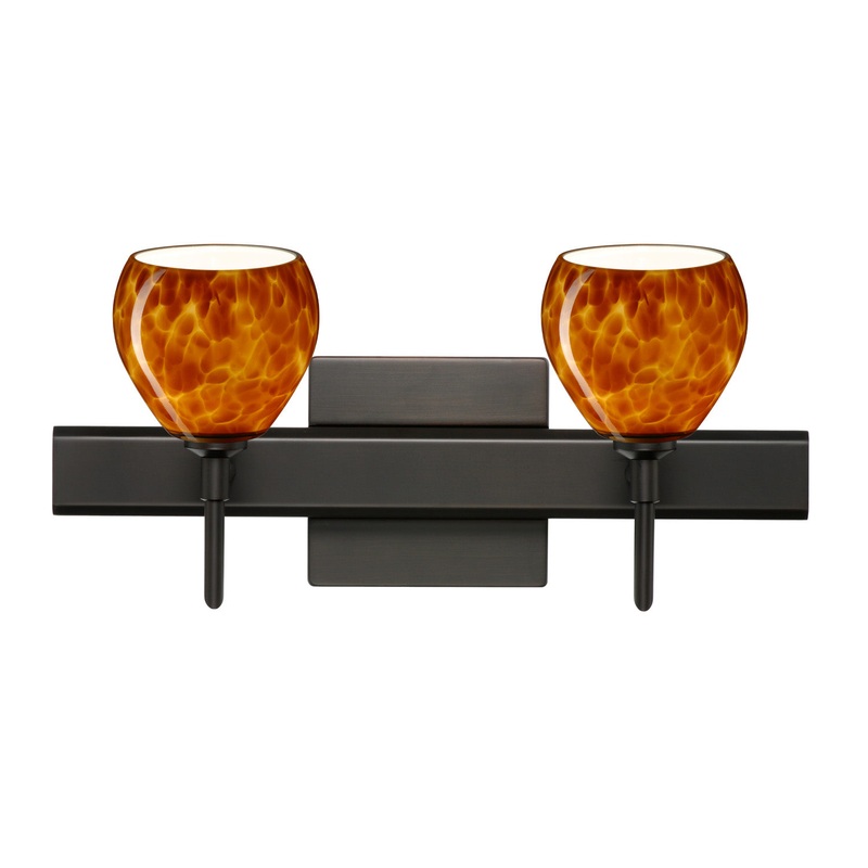 Besa 2SW-560518-BR-SQ Tay Tay Two Light Wall Sconce Bronze (Discontinued)