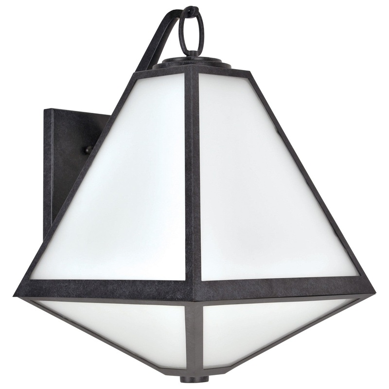 Crystorama GLA-9702-OP-BC Glacier Three Light Outdoor Wall Sconce Black Charcoal