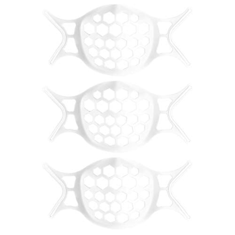 EXCEART 3 Pezzi Supporto in Silicone per Copri Bocca TPE Telaio di Supporto Interno Supporto per Rossetto per Trucco Supporto per Pad Nasale Migliora Lo Spazio Respiratorio per Bambini
