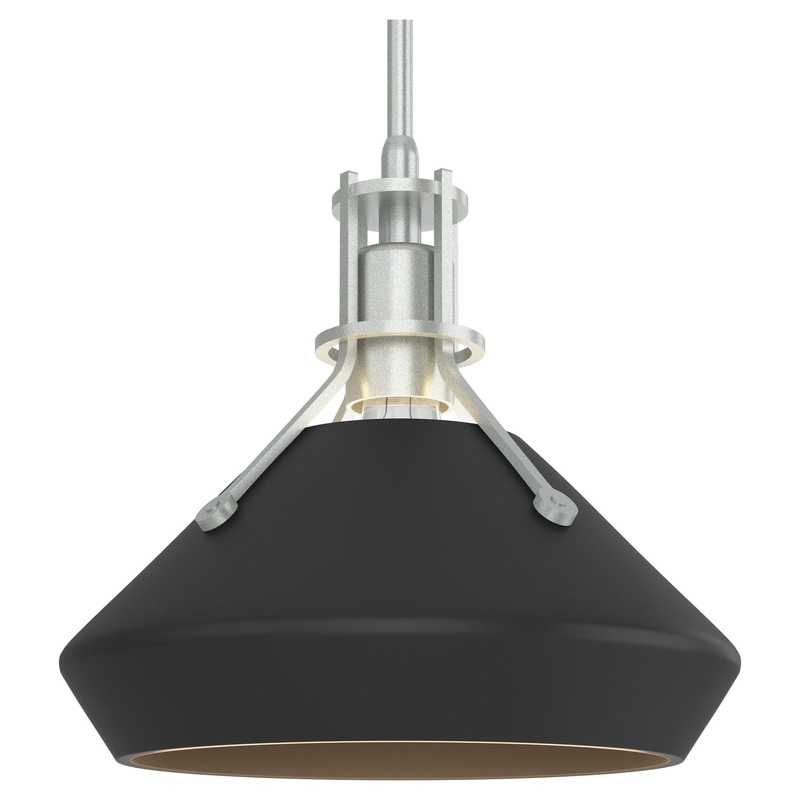 Henry Pendant with Chamfer Vintage Platinum Black