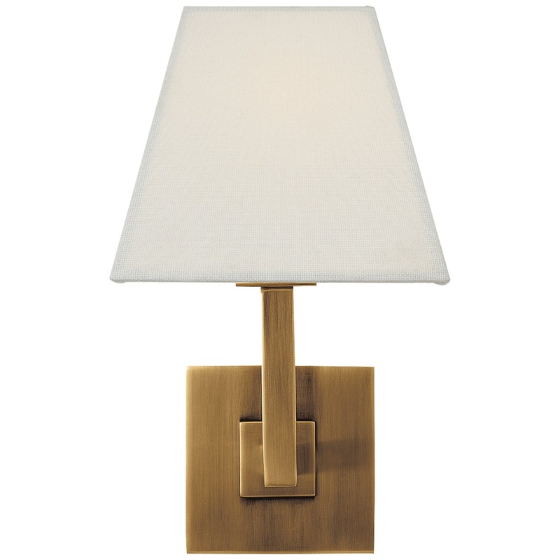 One Light Wall Sconce from the Architectural Collection in Hand-Rubbed Antique Brass Finish by Visual Comfort Signature