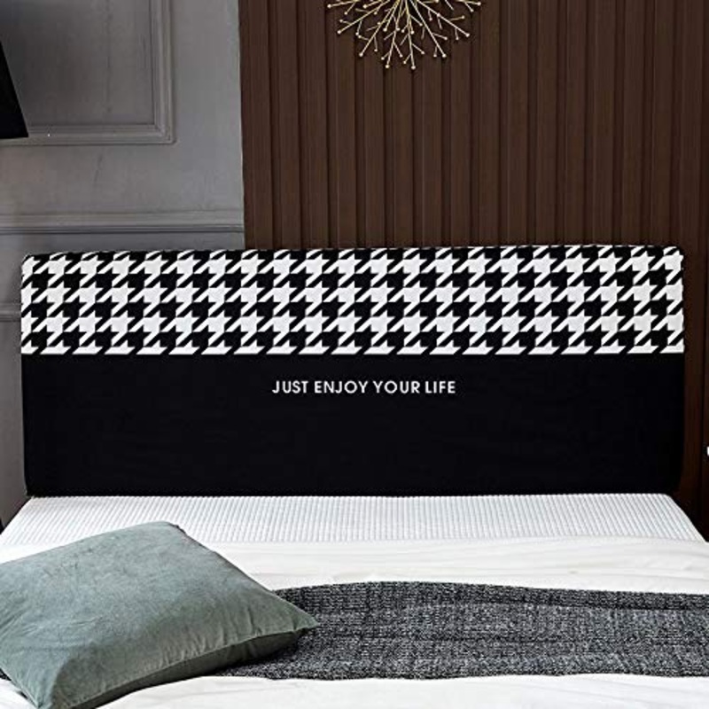 OOFAYWFD Copri/Fodera/Copertura Testata Letto Matrimoniale Elastica,Copritestata Letto Premium all-Inclusive Fodera Cotone Protezione Cover Decorazioni Camera da Letto (Color : B, Size : 190-210CM)