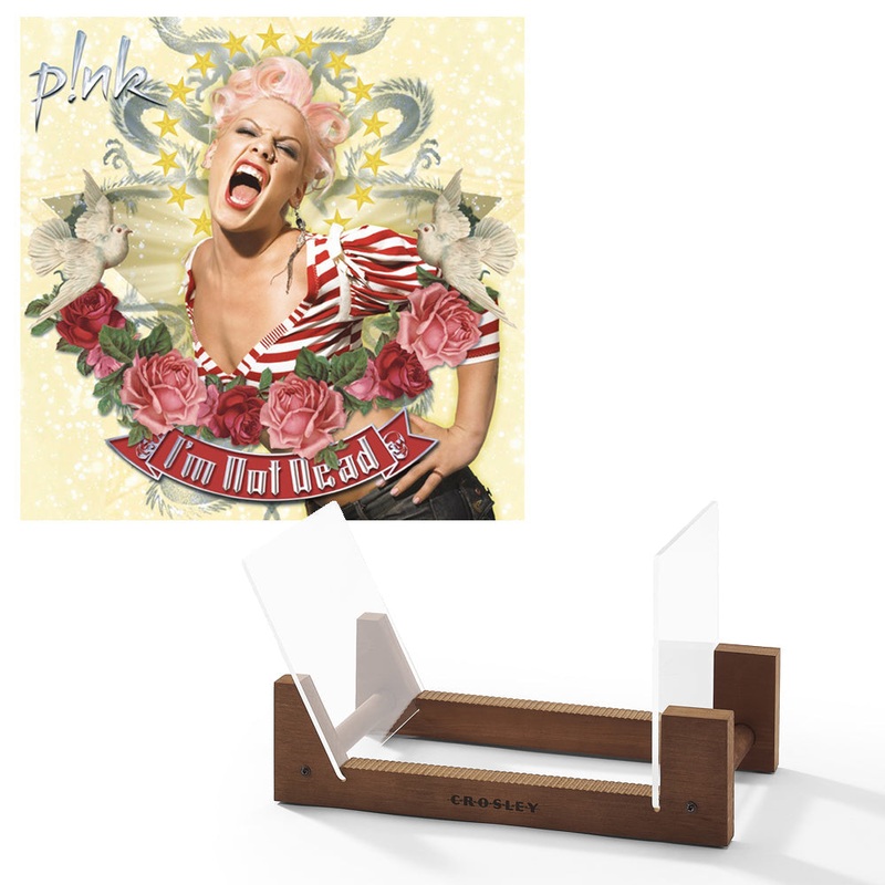 P!Nk I’m Not Dead Vinyl Album & Crosley Record Storage Display Stand