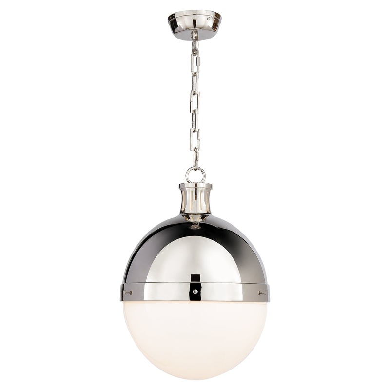 Two Light Pendant from the Hicks Collection in Polished Nickel Finish by Visual Comfort Signature