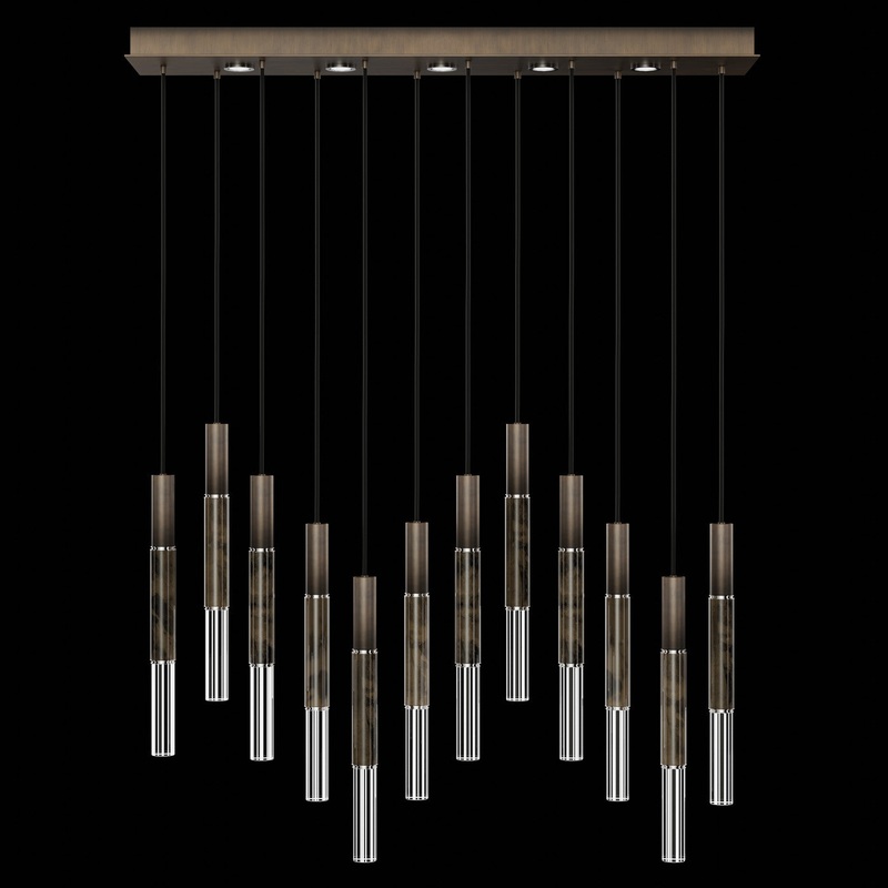 Antonia 61″W Rectangular Pendant Bronze/Nickel/Charcoal