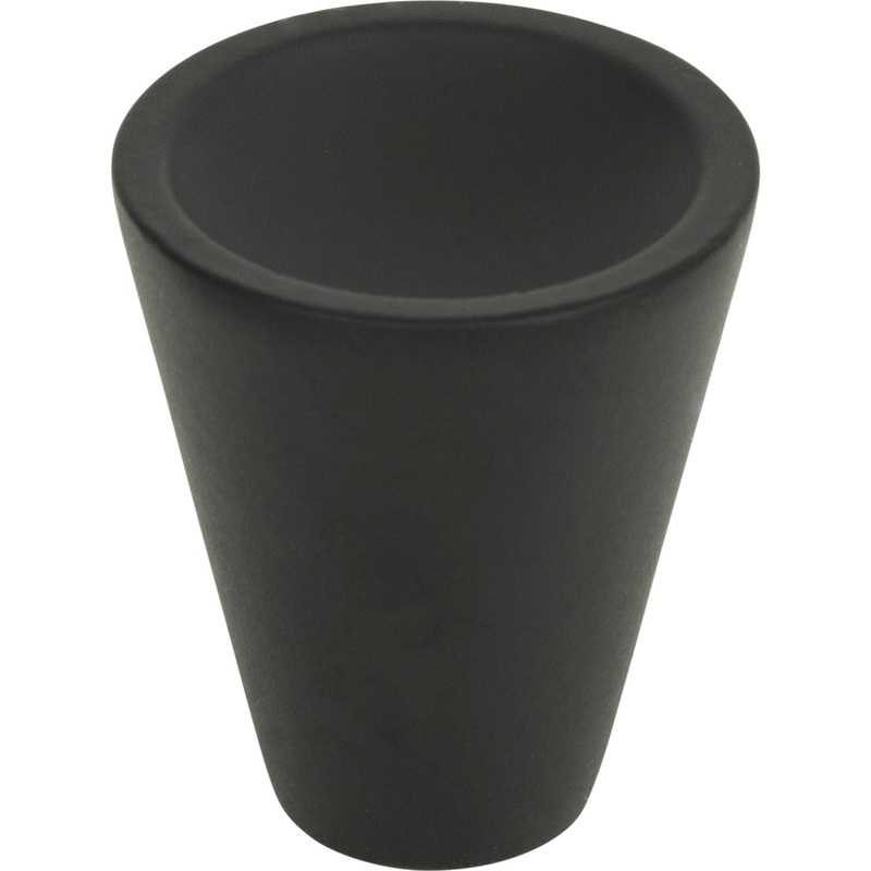 Atlas Homewares Dap Cone Knob 1 Inch Matte Black