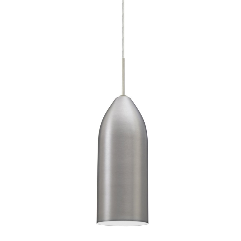 Besa 1JC-LINDWH-SN Lindy One Light Pendant Satin Nickel