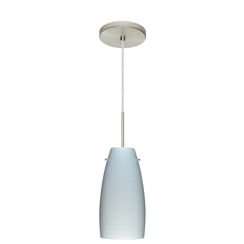 Besa 1JT-1512KR-LED-SN Tao One Light Pendant Satin Nickel