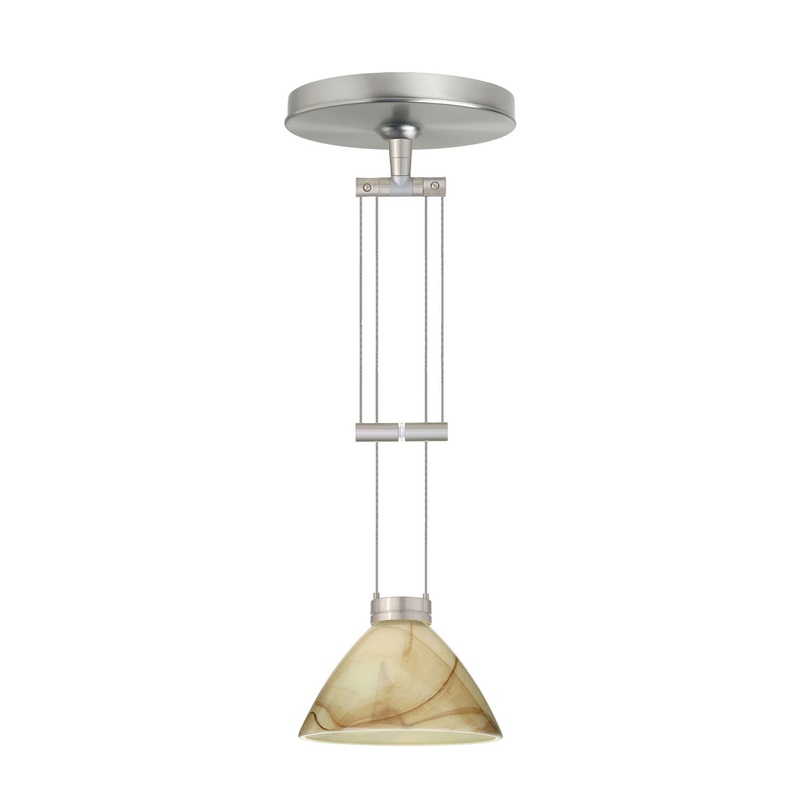 Besa 1XA-174383-SN Domi One Light Pendant Satin Nickel