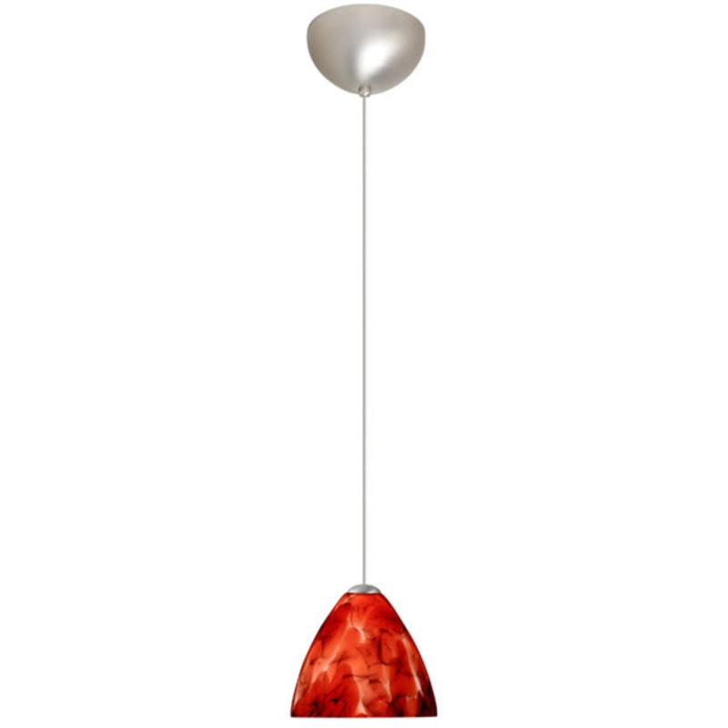 Besa 1XC-177941-SN Mia One Light Pendant Satin Nickel (Discontinued)