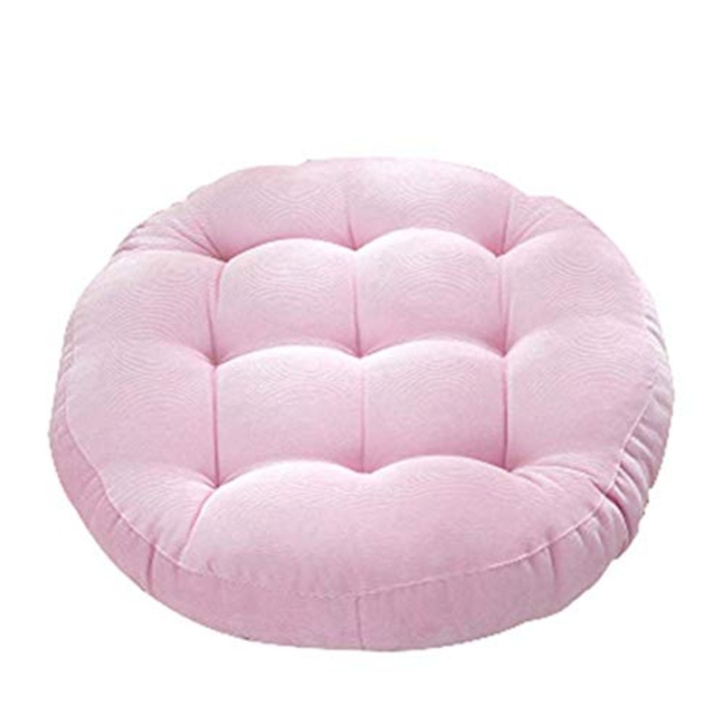 Black Temptation Cuscino Sedile Rotondo Giapponese, Cuscino futon Tatami, Cuscino Cuscino da Terra [Rosa]