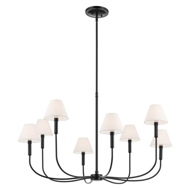 Eadie 41.25″ 8-Light Chandelier Black