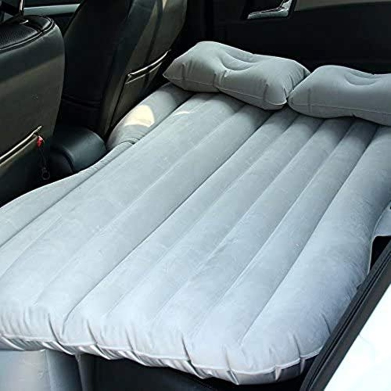 HongLianRiven Lettino da Viaggio Auto Gonfiabile Bed Auto Tornio Auto Gonfiabile Materasso Auto d’affollamento Gonfiabile Bed Auto Cuscino d’Aria Letto 5-12 (Color : Grey)