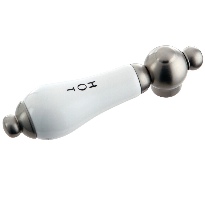 KSH3968PLH Hot Porcelain Lever Handle, Brushed Nickel