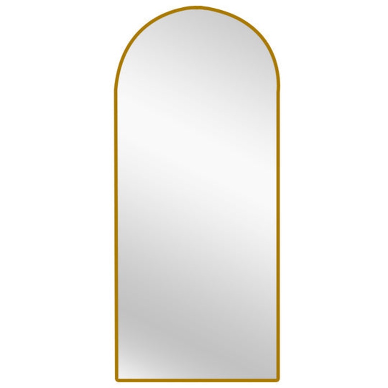 Metal Arch Mirror 80cm x 170cm – Gold