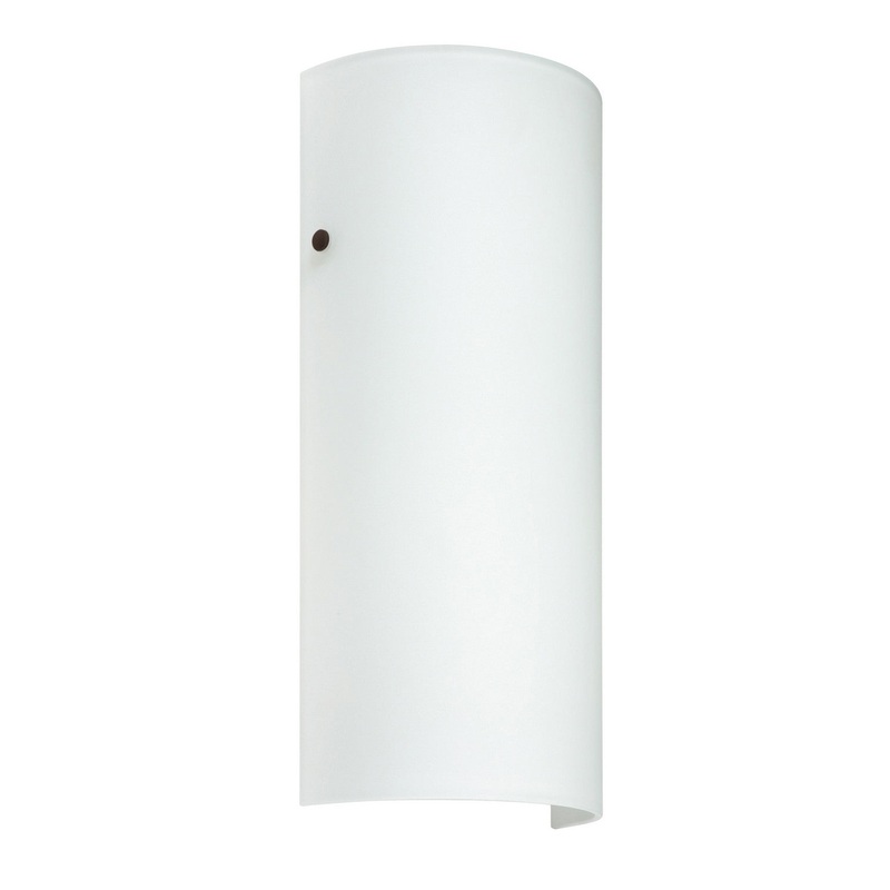 One Light Wall Sconce from the Torre Collection in Bronze Finish by Besa