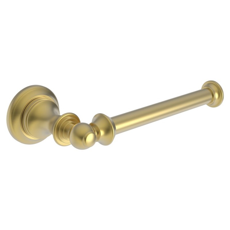 Toilet Paper Holder Sutton Open Roller Satin Gold PVD Brass 8 Inch 3-3/7 Inch Wall Mount