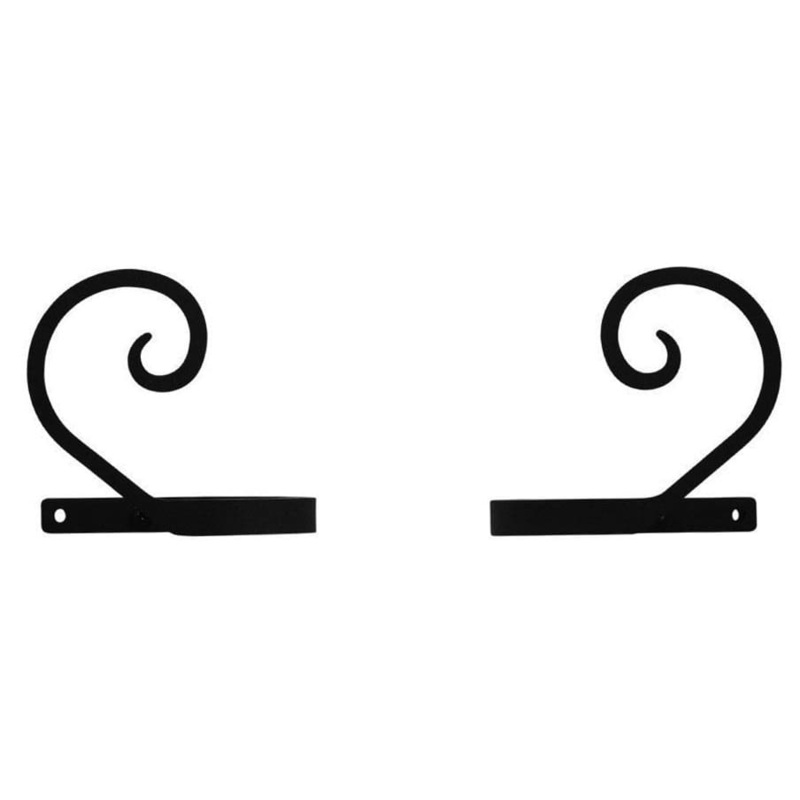 Village Wrought Iron CUR-TB-103 Scroll Curtain Tie Backs (pair)