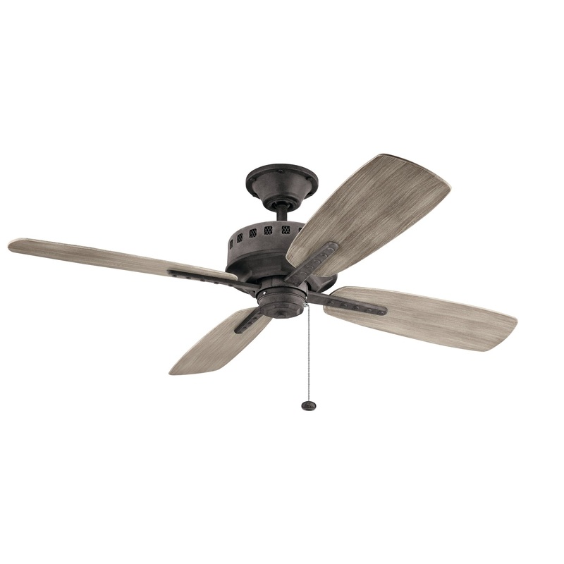 Kichler 310152WZC 52″ Ceiling Fan, Weathered Zinc
