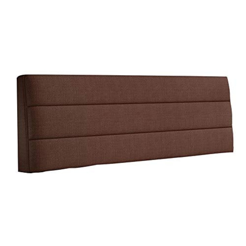 LIANGLIANG-kaodian Cuscino Schienale Cuscini Camera da Letto Matrimoniale con Testiera Alta Resilienza Spugna Indietro Supporto Confortevole, Spessore 5 Cm (Color : Brown, Size : 160cm)