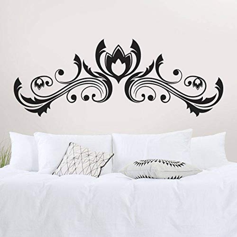 T-MK321 – Adesivi per testiera del letto, 52 x 140 cm, colore: Nero