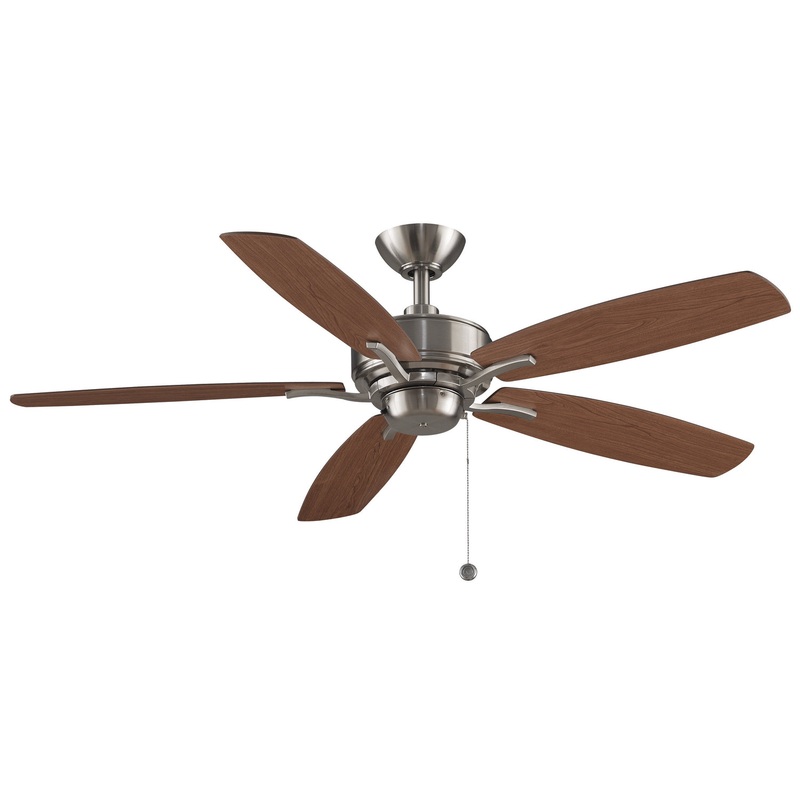 52″Ceiling Fan from the Aire Deluxe Collection in Brushed Nickel Finish by Fanimation