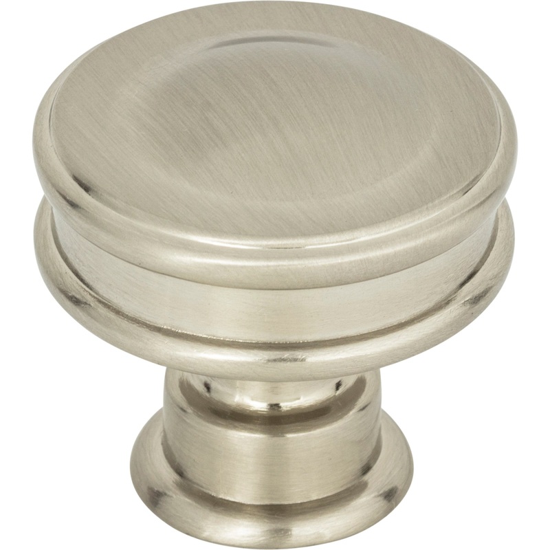 Atlas Homewares Oskar Knob 1 1/4 Inch Brushed Nickel