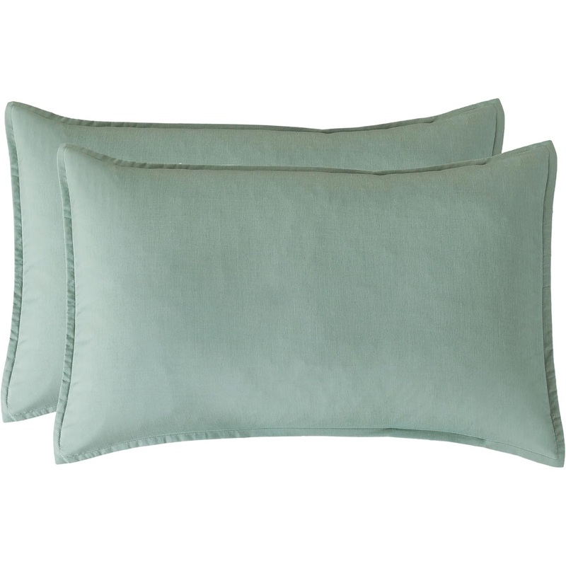 Bamboo Microfibre Standard Pillowcase x2 (one pair) – Sage Green
