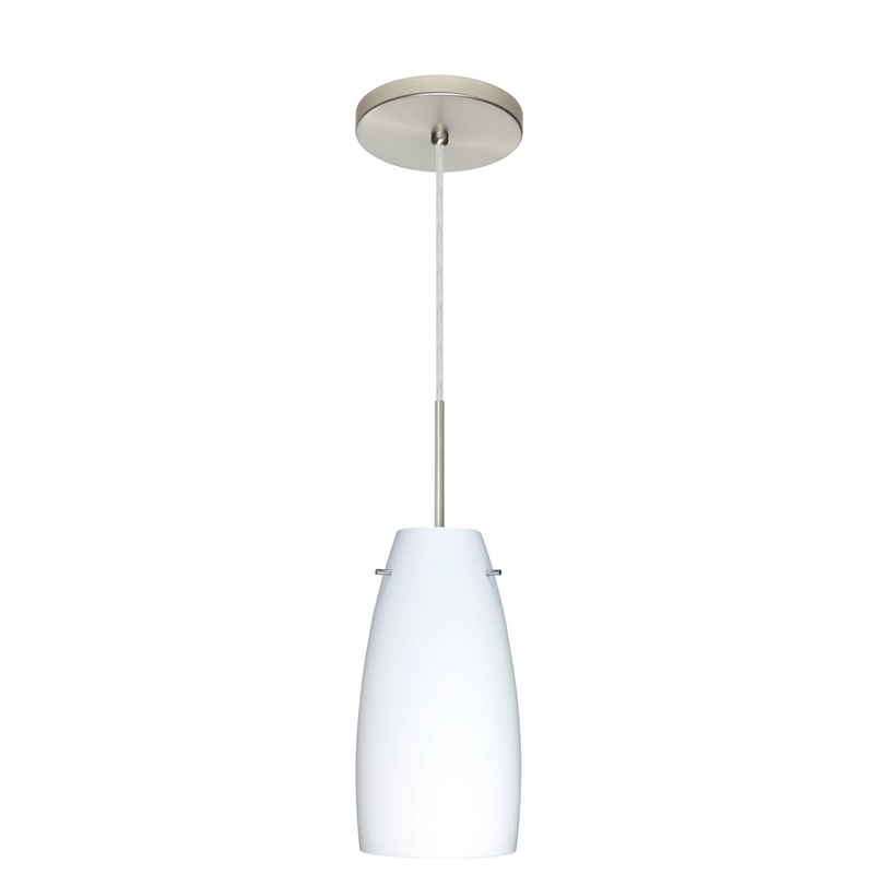 Besa 1JT-151207-SN Tao One Light Pendant Satin Nickel