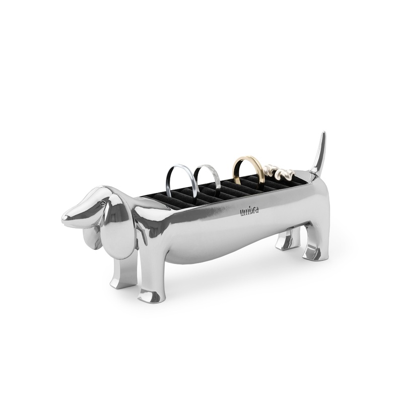 Dachsie Ring Holder Chrome