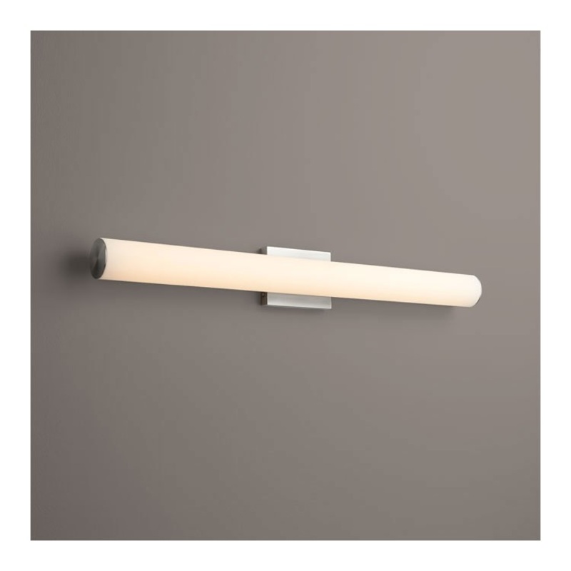 Fugit Two-Light 35″ Bathroom Vanity Fixture – Satin Nickel