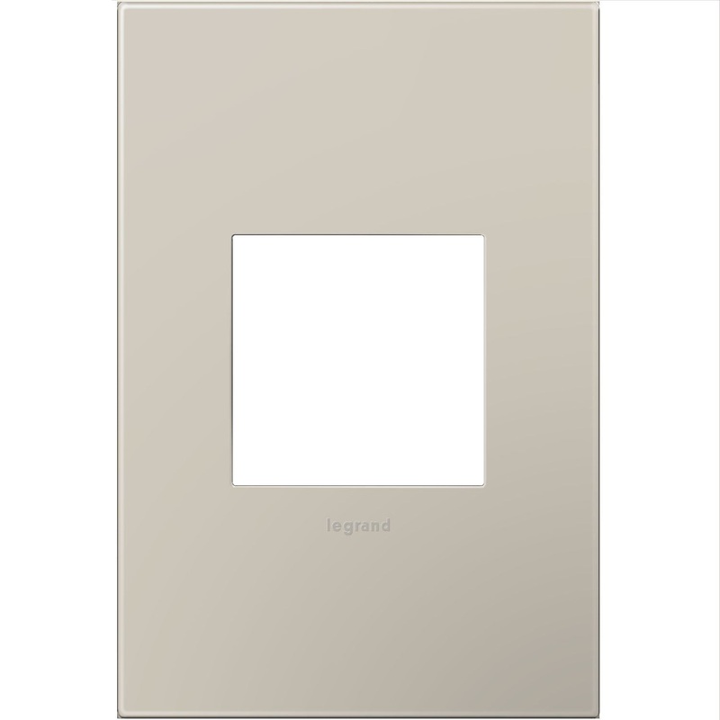 Gang Wall Plate from the Adorne Collection in Greige Finish by Legrand