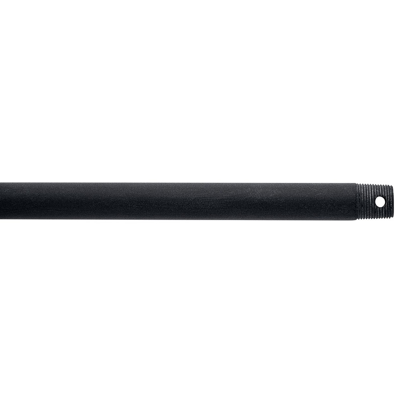 Kichler 360005WZC Fan Down Rod, Weathered Zinc