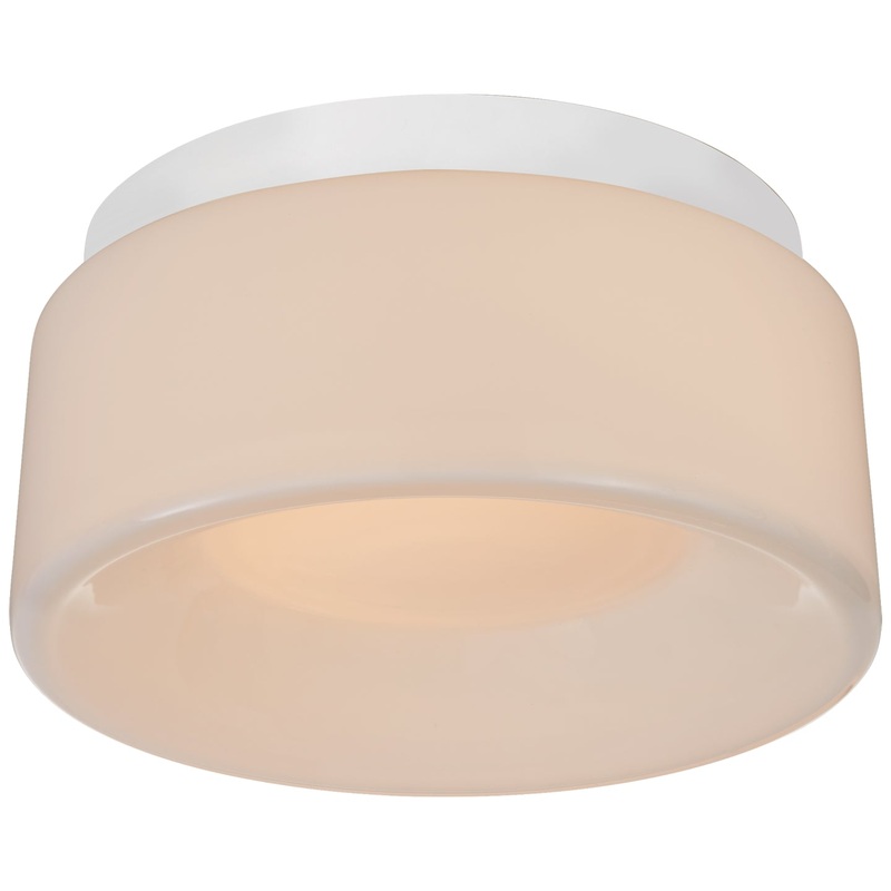 LED Flush Mount from the Halo Collection in Matte White Finish by Visual Comfort Signature