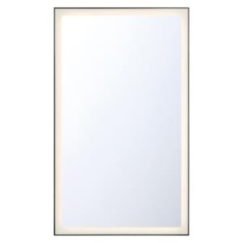 LED Mirror from the LED Mirror Collection in Black Finish by Eurofase