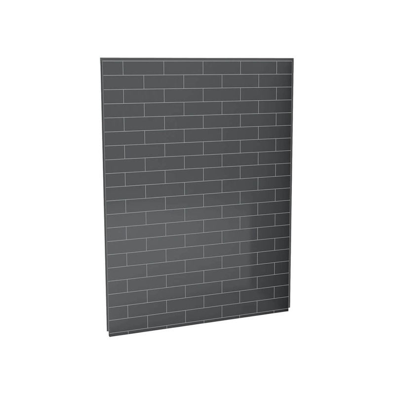 MAAX 103412-301-019 Utile 60 in. Composite Direct-to-Stud Back Wall in Metro Thunder Grey