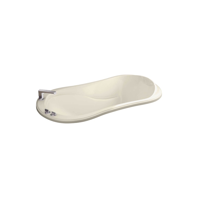MAAX 105642-000-004 Murmur 6034 Acrylic Drop-in End Drain Bathtub in Bone