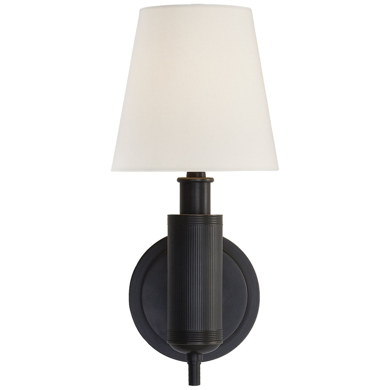 One Light Wall Sconce from the Longacre Collection in Bronze Finish by Visual Comfort Signature