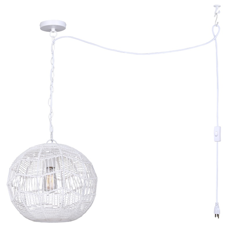 Valence 1-Light Pendant White