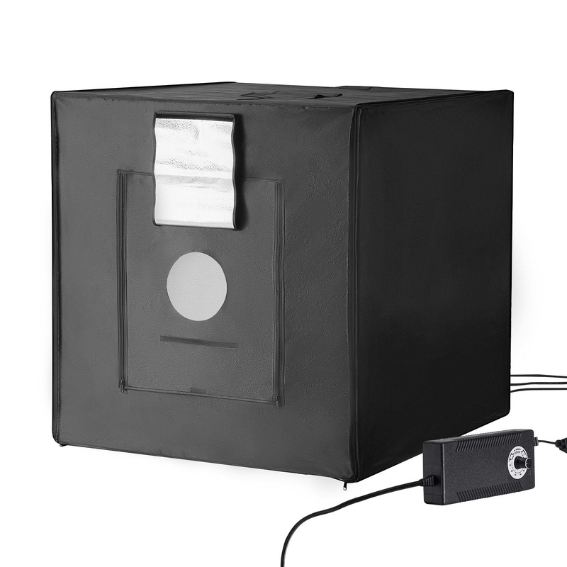 VEVOR Photo Studio Light Box 5600K with 210 LED Lights Power Adapter, 81.5 x 81.5 x 81.5 cm