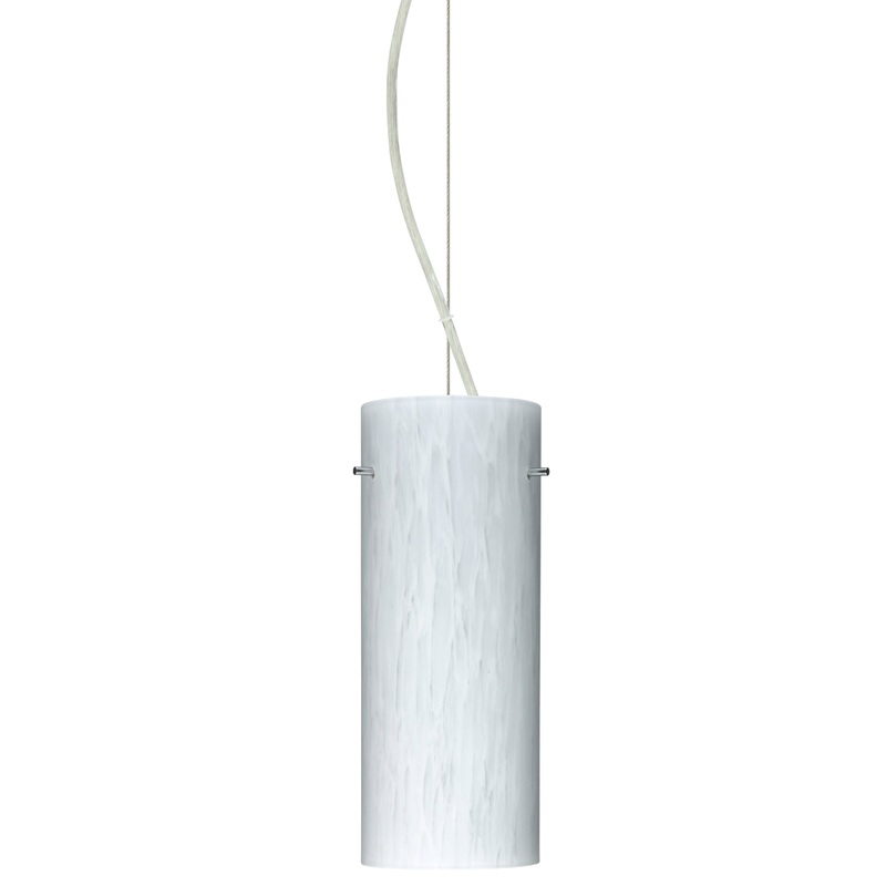 Besa 1KX-412319-SN Stilo One Light Pendant Satin Nickel