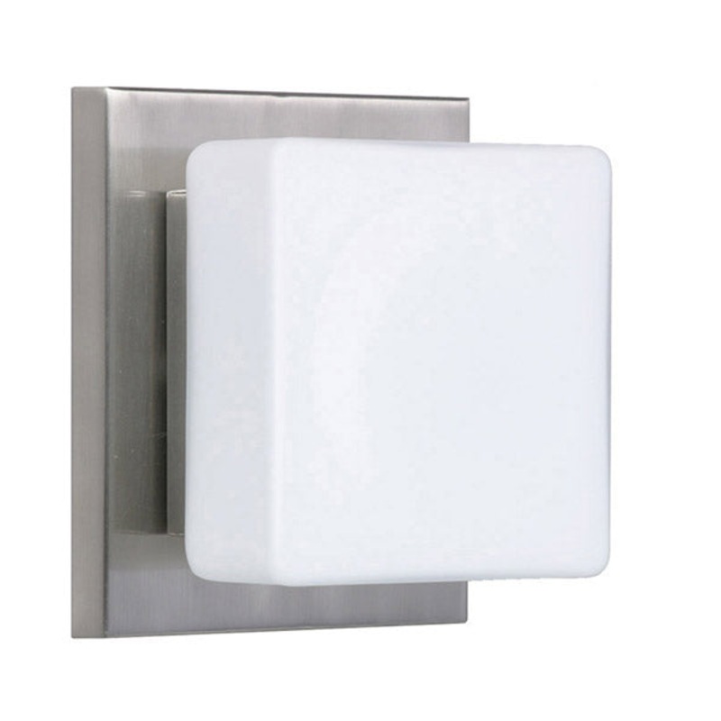 Besa 1WS-773507-SN Alex One Light Wall Sconce Satin Nickel