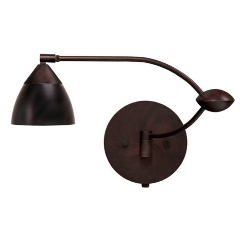 Besa 1WU-1858MB-BR Divi One Light Swing Arm Wall Sconce Bronze (Discontinued)