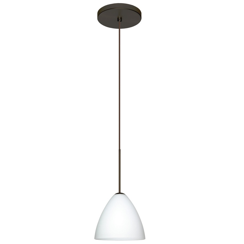 Besa 1XT-177907-LED-BR Mia One Light Pendant Bronze